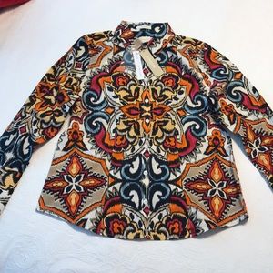 *SALE* NWT Chicos long sleeve blouse sz 0 (6-8)